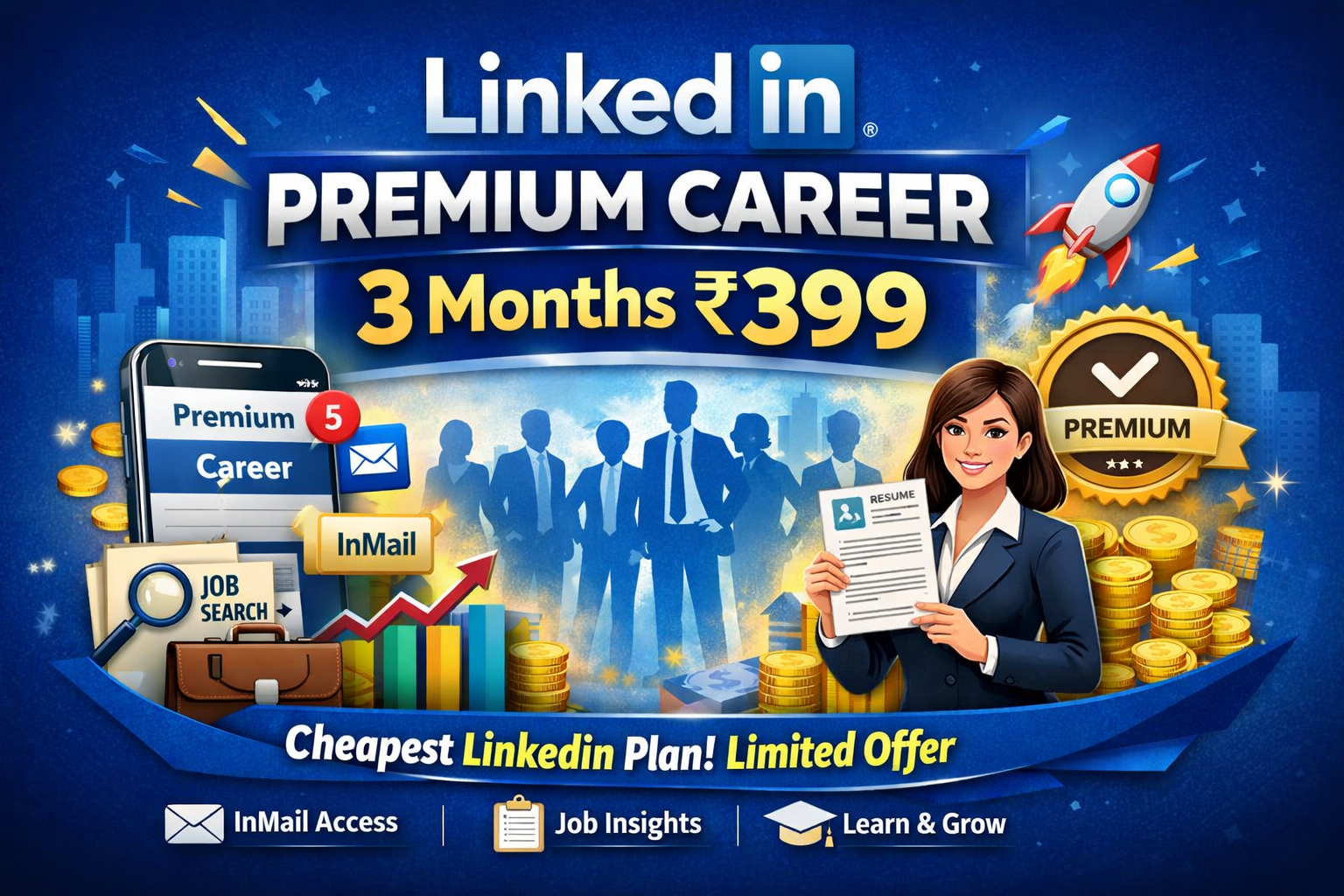 LinkedIn Premium Career Cheap